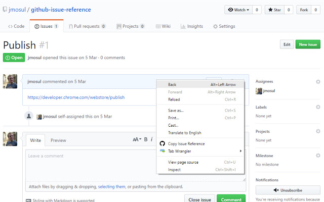GitHub Issue Reference from Chrome web store to be run with OffiDocs Chromium online GitHub Issue Reference from Chrome web store to be run with OffiDocs Chromium online