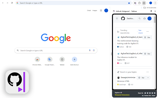 Github Sidepanel Tabbee from Chrome web store to be run with OffiDocs Chromium online Github Sidepanel Tabbee from Chrome web store to be run with OffiDocs Chromium online