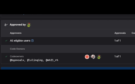 Gitlab resolve code owners from Chrome web store to be run with OffiDocs Chromium online Gitlab resolve code owners from Chrome web store to be run with OffiDocs Chromium online