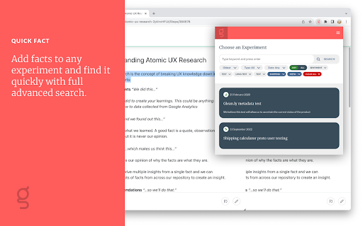 Glean.ly Quick Fact from Chrome web store to be run with OffiDocs Chromium online Glean.ly Quick Fact from Chrome web store to be run with OffiDocs Chromium online