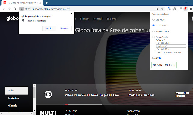 GloboPlay TV from Chrome web store to be run with OffiDocs Chromium online GloboPlay TV from Chrome web store to be run with OffiDocs Chromium online