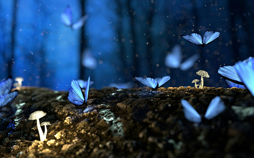 Glowing Blue Butterflies from Chrome web store to be run with OffiDocs Chromium online Glowing Blue Butterflies from Chrome web store to be run with OffiDocs Chromium online
