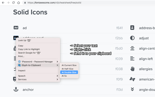 Glyph to Clipboard from Chrome web store to be run with OffiDocs Chromium online Glyph to Clipboard from Chrome web store to be run with OffiDocs Chromium online