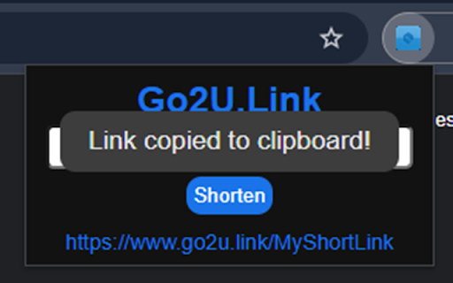 Go2U Link Shortener from Chrome web store to be run with OffiDocs Chromium online Go2U Link Shortener from Chrome web store to be run with OffiDocs Chromium online