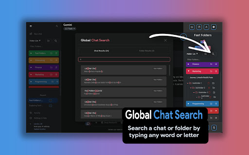 Google Gemini Folders Chat organizer Fast Folders from Chrome web store to be run with OffiDocs Chromium online Google Gemini Folders Chat organizer Fast Folders from Chrome web store to be run with OffiDocs Chromium online