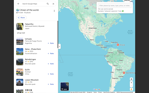 Google Maps List Filter from Chrome web store to be run with OffiDocs Chromium online Google Maps List Filter from Chrome web store to be run with OffiDocs Chromium online