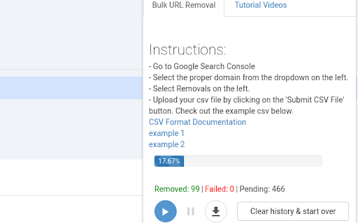 Google Search Console Bulk URL Removal 4.0 from Chrome web store to be run with OffiDocs Chromium online Google Search Console Bulk URL Removal 4.0 from Chrome web store to be run with OffiDocs Chromium online