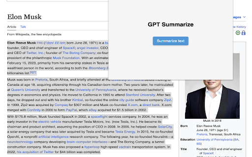 GPT Summarizer from Chrome web store to be run with OffiDocs Chromium online GPT Summarizer from Chrome web store to be run with OffiDocs Chromium online