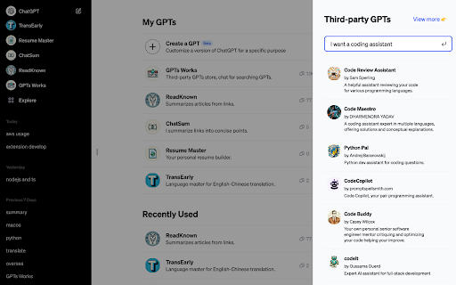 GPTs Works from Chrome web store to be run with OffiDocs Chromium online GPTs Works from Chrome web store to be run with OffiDocs Chromium online