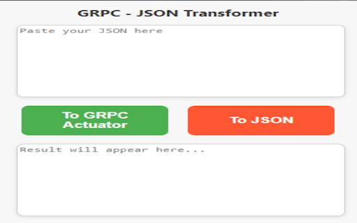 gRPC JSON Transformer from Chrome web store to be run with OffiDocs Chromium online gRPC JSON Transformer from Chrome web store to be run with OffiDocs Chromium online