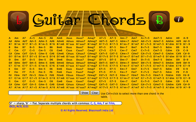 Guitar Chords from Chrome web store to be run with OffiDocs Chromium online Guitar Chords from Chrome web store to be run with OffiDocs Chromium online