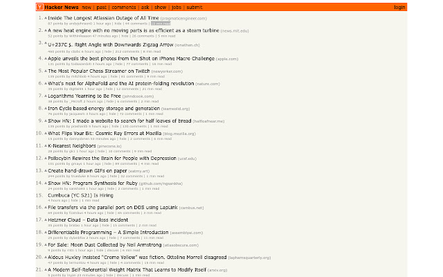 Hacker News Reading Time from Chrome web store to be run with OffiDocs Chromium online Hacker News Reading Time from Chrome web store to be run with OffiDocs Chromium online