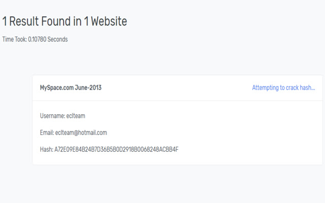 Hash Cracker WeLeakInfo from Chrome web store to be run with OffiDocs Chromium online Hash Cracker WeLeakInfo from Chrome web store to be run with OffiDocs Chromium online
