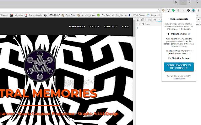 Headers2Console from Chrome web store to be run with OffiDocs Chromium online Headers2Console from Chrome web store to be run with OffiDocs Chromium online