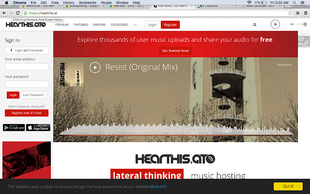 Hearthis.at from Chrome web store to be run with OffiDocs Chromium online Hearthis.at from Chrome web store to be run with OffiDocs Chromium online
