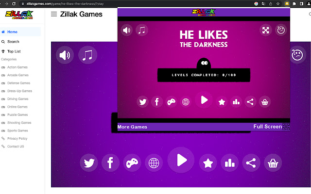 He Likes The Darkness Html5 Game from Chrome web store to be run with OffiDocs Chromium online He Likes The Darkness Html5 Game from Chrome web store to be run with OffiDocs Chromium online
