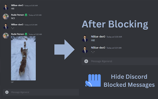 Hide Discord Blocked Messages from Chrome web store to be run with OffiDocs Chromium online Hide Discord Blocked Messages from Chrome web store to be run with OffiDocs Chromium online