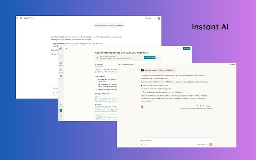 Highlight to ChatGPT, Perplexity, or Claude from Chrome web store to be run with OffiDocs Chromium online Highlight to ChatGPT, Perplexity, or Claude from Chrome web store to be run with OffiDocs Chromium online