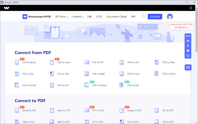 HiPDF Converter from Chrome web store to be run with OffiDocs Chromium online HiPDF Converter from Chrome web store to be run with OffiDocs Chromium online