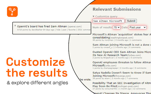 HNRelevant Related stories on Hacker News from Chrome web store to be run with OffiDocs Chromium online HNRelevant Related stories on Hacker News from Chrome web store to be run with OffiDocs Chromium online