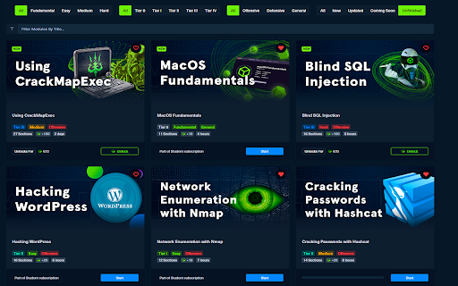 HTBAcademyHider from Chrome web store to be run with OffiDocs Chromium online HTBAcademyHider from Chrome web store to be run with OffiDocs Chromium online