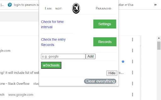 I am NOT Paranoid from Chrome web store to be run with OffiDocs Chromium online I am NOT Paranoid from Chrome web store to be run with OffiDocs Chromium online