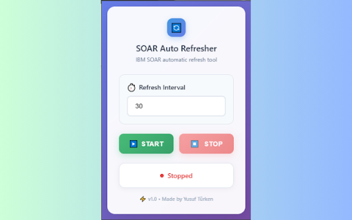 IBM SOAR Auto Refresher from Chrome web store to be run with OffiDocs Chromium online IBM SOAR Auto Refresher from Chrome web store to be run with OffiDocs Chromium online