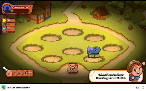 Idle Zoo Safari Rescue Release animals for green powers and upgrades! from Chrome web store to be run with OffiDocs Chromium online Idle Zoo Safari Rescue Release animals for green powers and upgrades! from Chrome web store to be run with OffiDocs Chromium online