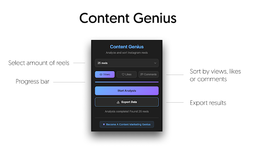 I.G. Content Genius from Chrome web store to be run with OffiDocs Chromium online I.G. Content Genius from Chrome web store to be run with OffiDocs Chromium online