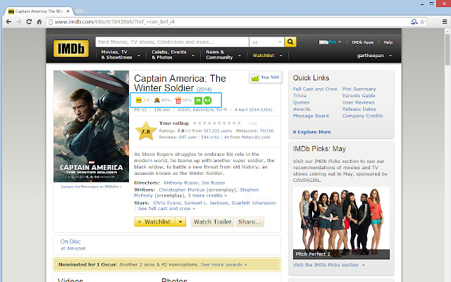 IMDB X Movie Ratings Warehouse from Chrome web store to be run with OffiDocs Chromium online IMDB X Movie Ratings Warehouse from Chrome web store to be run with OffiDocs Chromium online
