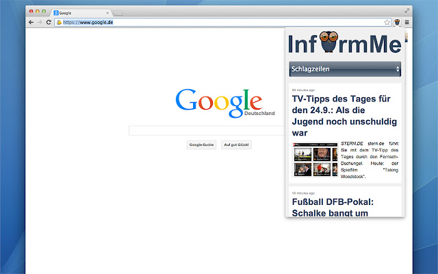 InformMe from Chrome web store to be run with OffiDocs Chromium online InformMe from Chrome web store to be run with OffiDocs Chromium online