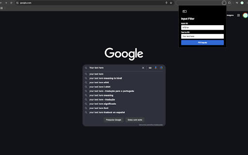 Input Filler from Chrome web store to be run with OffiDocs Chromium online Input Filler from Chrome web store to be run with OffiDocs Chromium online