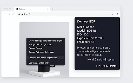 Inspector EXIF from Chrome web store to be run with OffiDocs Chromium online Inspector EXIF from Chrome web store to be run with OffiDocs Chromium online