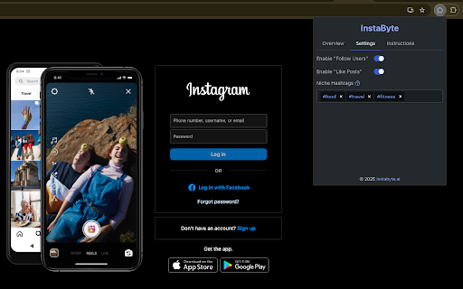 InstaByte from Chrome web store to be run with OffiDocs Chromium online InstaByte from Chrome web store to be run with OffiDocs Chromium online