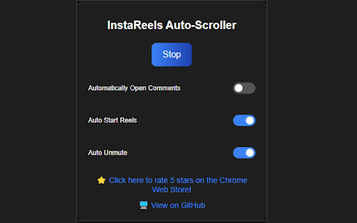 Instagram Auto Scroller from Chrome web store to be run with OffiDocs Chromium online Instagram Auto Scroller from Chrome web store to be run with OffiDocs Chromium online