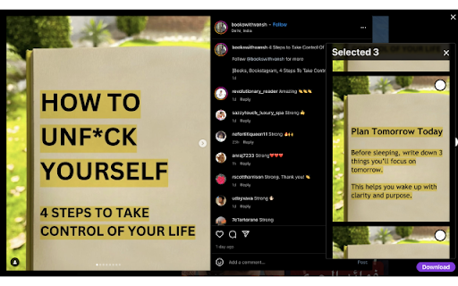 Instagram Downloader from Chrome web store to be run with OffiDocs Chromium online Instagram Downloader from Chrome web store to be run with OffiDocs Chromium online