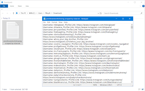 Instagram Following Scraper (by v User) from Chrome web store to be run with OffiDocs Chromium online Instagram Following Scraper (by v User) from Chrome web store to be run with OffiDocs Chromium online