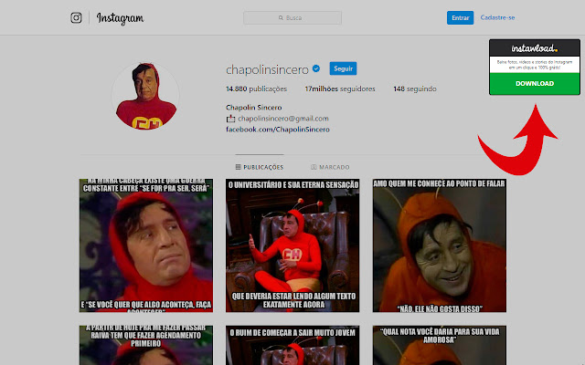 Instawload Button from Chrome web store to be run with OffiDocs Chromium online Instawload Button from Chrome web store to be run with OffiDocs Chromium online