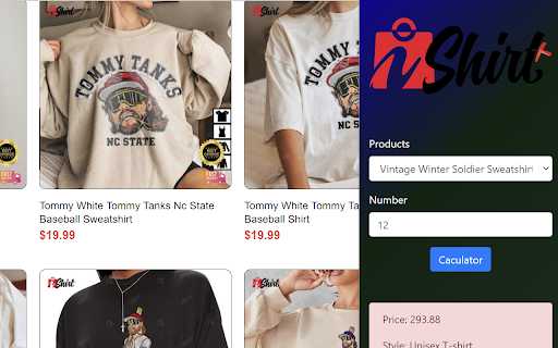 iShirtPlus from Chrome web store to be run with OffiDocs Chromium online iShirtPlus from Chrome web store to be run with OffiDocs Chromium online