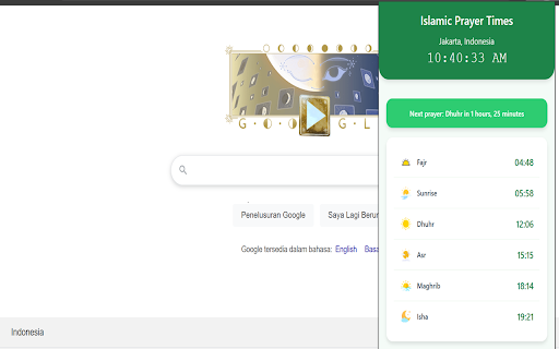 Islamic Prayer Times from Chrome web store to be run with OffiDocs Chromium online Islamic Prayer Times from Chrome web store to be run with OffiDocs Chromium online
