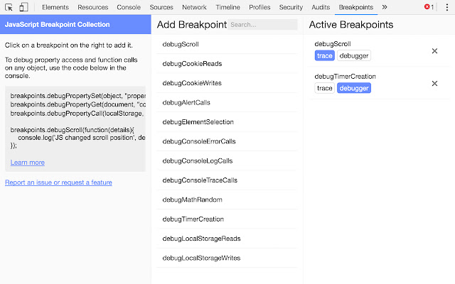 JavaScript Breakpoint Collection from Chrome web store to be run with OffiDocs Chromium online JavaScript Breakpoint Collection from Chrome web store to be run with OffiDocs Chromium online