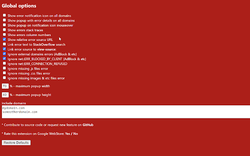 JavaScript Errors Notifier from Chrome web store to be run with OffiDocs Chromium online JavaScript Errors Notifier from Chrome web store to be run with OffiDocs Chromium online
