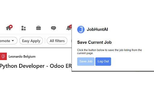 JobHuntAI from Chrome web store to be run with OffiDocs Chromium online JobHuntAI from Chrome web store to be run with OffiDocs Chromium online