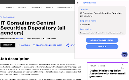 jobMentor AI from Chrome web store to be run with OffiDocs Chromium online jobMentor AI from Chrome web store to be run with OffiDocs Chromium online