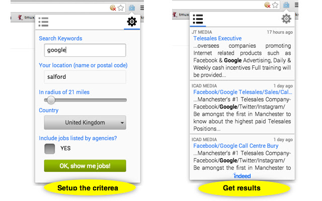 Job notifier from Chrome web store to be run with OffiDocs Chromium online Job notifier from Chrome web store to be run with OffiDocs Chromium online
