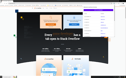 JS Library Detector from Chrome web store to be run with OffiDocs Chromium online JS Library Detector from Chrome web store to be run with OffiDocs Chromium online