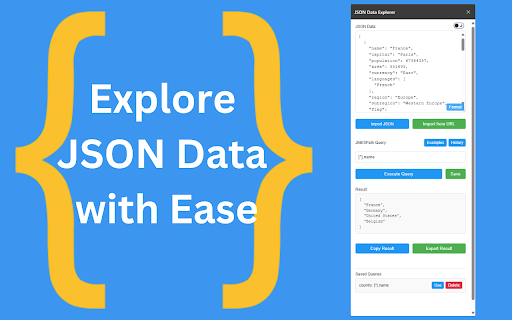 JSON Data Explorer from Chrome web store to be run with OffiDocs Chromium online JSON Data Explorer from Chrome web store to be run with OffiDocs Chromium online