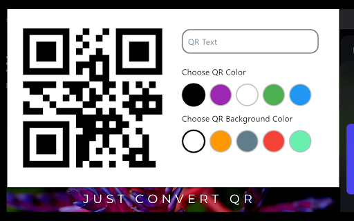 Just Convert QR from Chrome web store to be run with OffiDocs Chromium online Just Convert QR from Chrome web store to be run with OffiDocs Chromium online