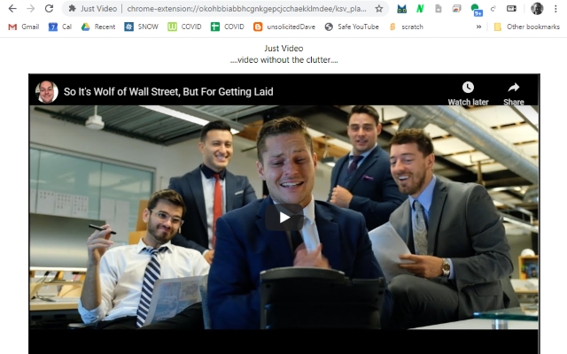 Just Video from Chrome web store to be run with OffiDocs Chromium online Just Video from Chrome web store to be run with OffiDocs Chromium online
