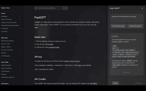 Kagi FastGPT Sidebar from Chrome web store to be run with OffiDocs Chromium online Kagi FastGPT Sidebar from Chrome web store to be run with OffiDocs Chromium online